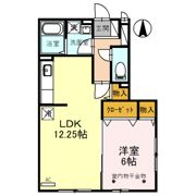 clover B棟の間取り画像