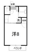 リバーサイド1（ネット無し）の間取り画像