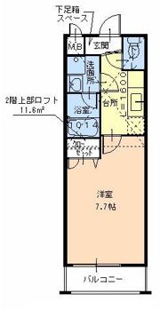 フジパレス初芝駅南Ⅱ番館の間取り画像