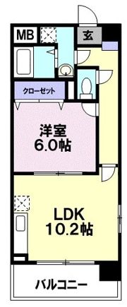 リヴ・フィ－ルド・京美の間取り画像