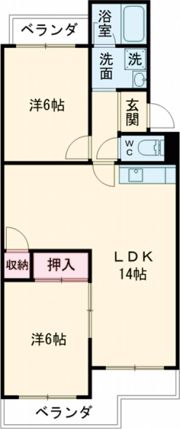 グランドール桂の間取り画像