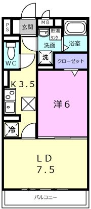 グリーンパルの間取り画像