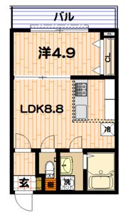 アルドゥール上永谷壱番館の間取り画像