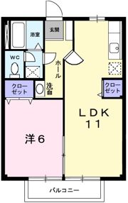 ハイツサンフラワーの間取り画像