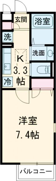 クロスコート町田の間取り画像