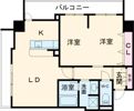 広島ガーデンシティ白島城北ウエストタワーの間取り画像
