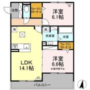 ハイコートサウザンスKの間取り画像