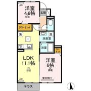 プリムヴェール大内 D棟の間取り画像