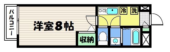 フラッティ千本今出川の間取り画像