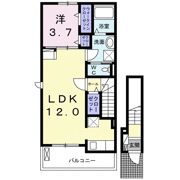 アメニティカーサ Ⅱの間取り画像
