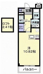 パラディーゾ春日町の間取り画像