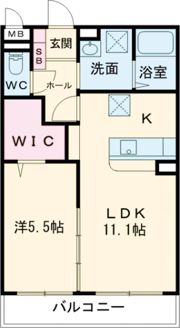 クオーレ日岡の間取り画像