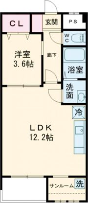 クレセール2の間取り画像