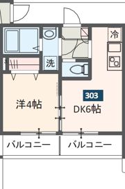 MELDIA大和田Ⅲの間取り画像