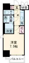 レジュールアッシュ神戸元町の間取り画像