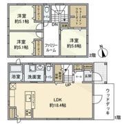 久米川町戸建の間取り画像