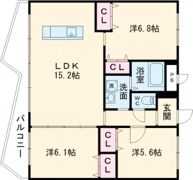 KSK中須コアプレイスの間取り画像