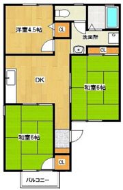 セジュールリーブルの間取り画像