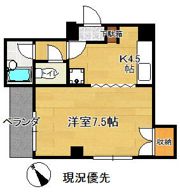 七福マンション 八幡町の間取り画像