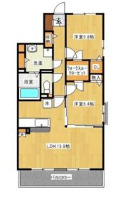 ムーンコート梅満の間取り画像