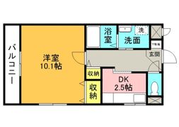 マリベール横田の間取り画像