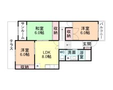 サニークレスト京田の間取り画像