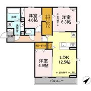 ジーニアル柏井の間取り画像