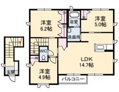 サン・フィークス D棟?の間取り画像