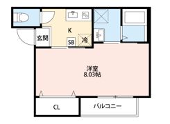 CRASTINE五香西の間取り画像