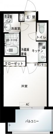 エンクレスト博多駅前Ⅲの間取り画像