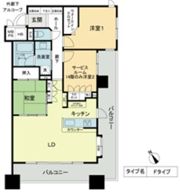 ベレーサ鶴舞公園の間取り画像