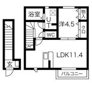 スカイコートB棟の間取り画像