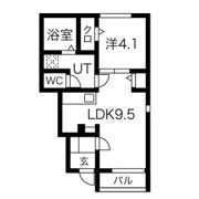 アスガルドA棟の間取り画像