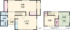 名張市桔梗が丘南2番町戸建ての間取り画像