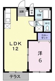 エルディム岡崎Bの間取り画像