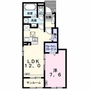 サンライズ ワン Aの間取り画像