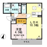 FLAT TENJINⅡⅢ Ⅱの間取り画像
