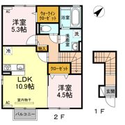 フラーゼ雅の間取り画像