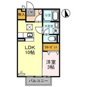 ウィルモア Dの間取り画像