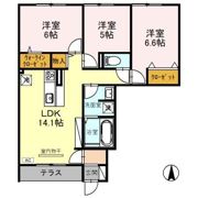 ファミールD希Ⅲの間取り画像