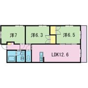 グランドゥール稲川の間取り画像