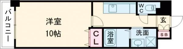 TKアンバーコート六条通の間取り画像