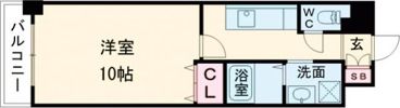 TKアンバーコート六条通の間取り画像