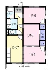いすずコーポCの間取り画像