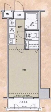 アクタス博多の間取り画像