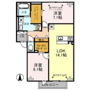 アンソレイユ押野の間取り画像