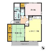 Salt Valley Court(ｿﾙﾄﾊﾞﾚｰｺｰﾄ ) Bの間取り画像