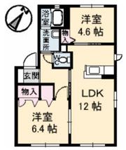 シャーメゾン南川 A棟の間取り画像