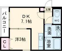 ジーメゾン枚方元町の間取り画像