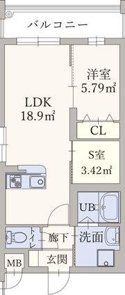 LIFEFIELD二日市南の間取り画像